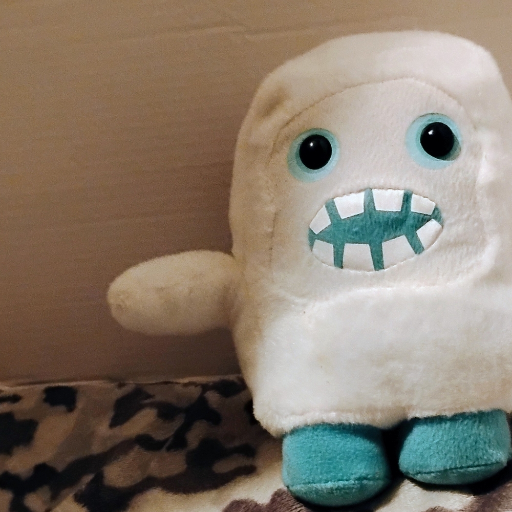 Plush White Cubies Monster